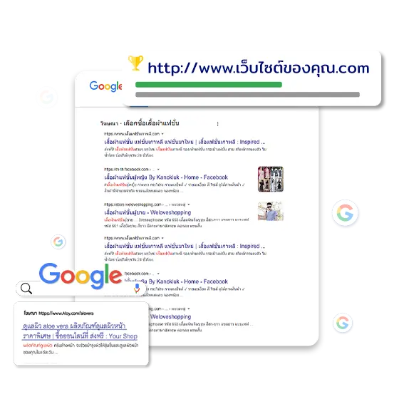 สินค้าถูกค้นเจอ จากผู้ที่กำลังสนใจ ด้วยโฆษณาบน Google